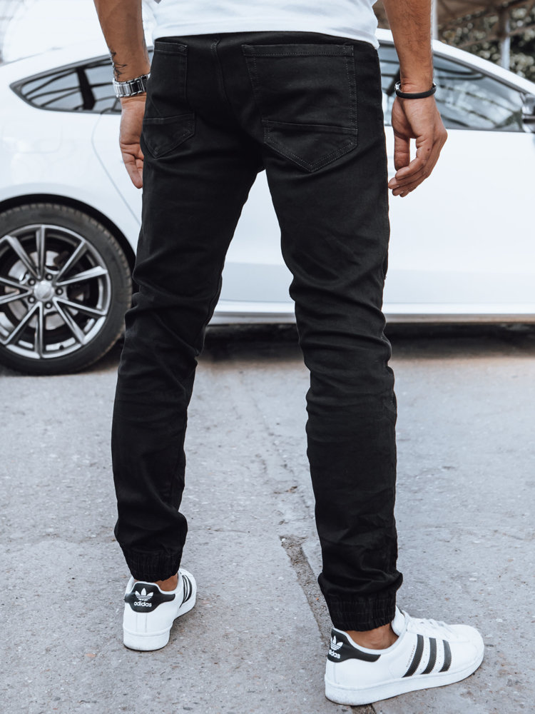 Men's Black Denim Doggers Dstreet
