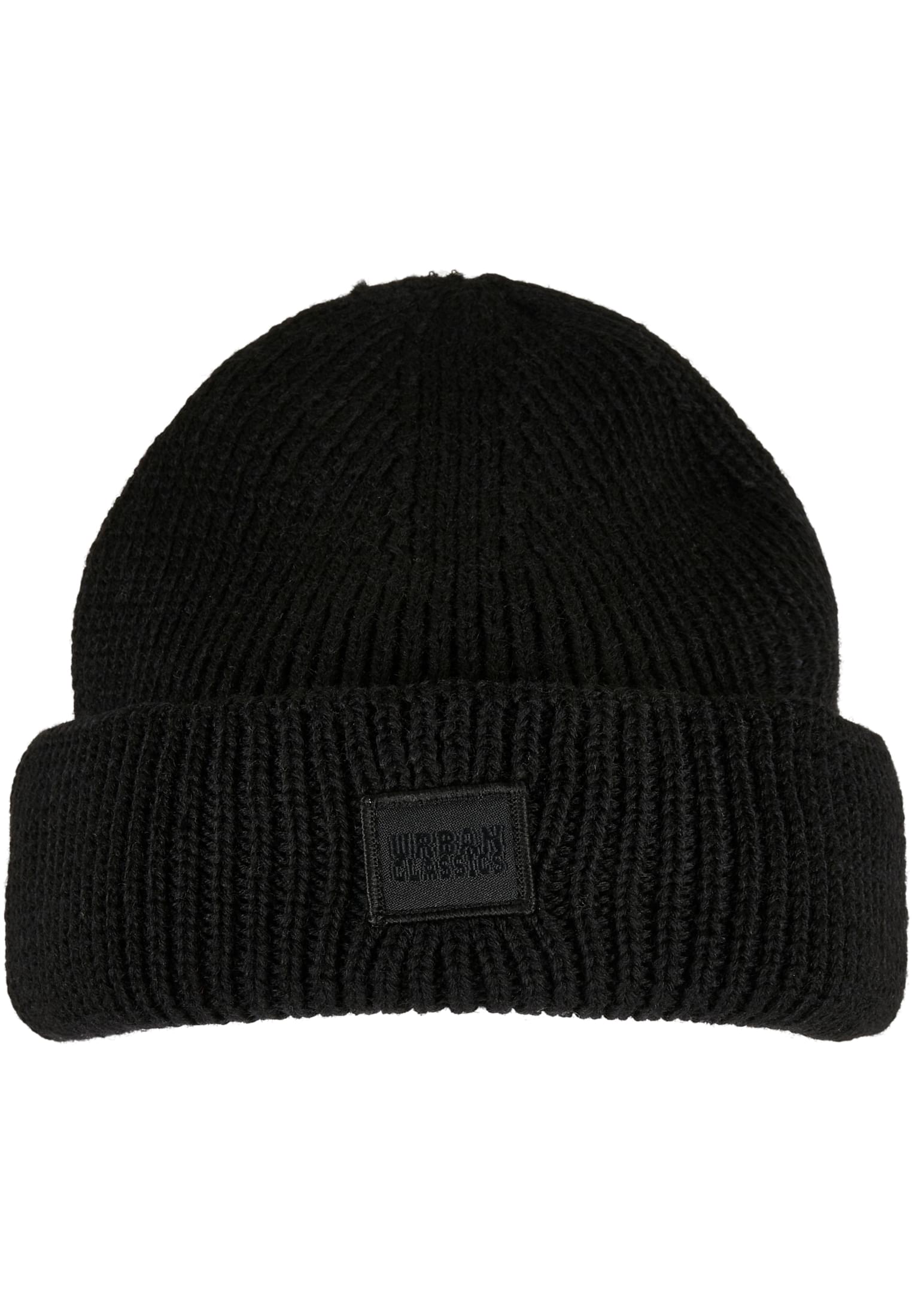 Knitted wool hat black