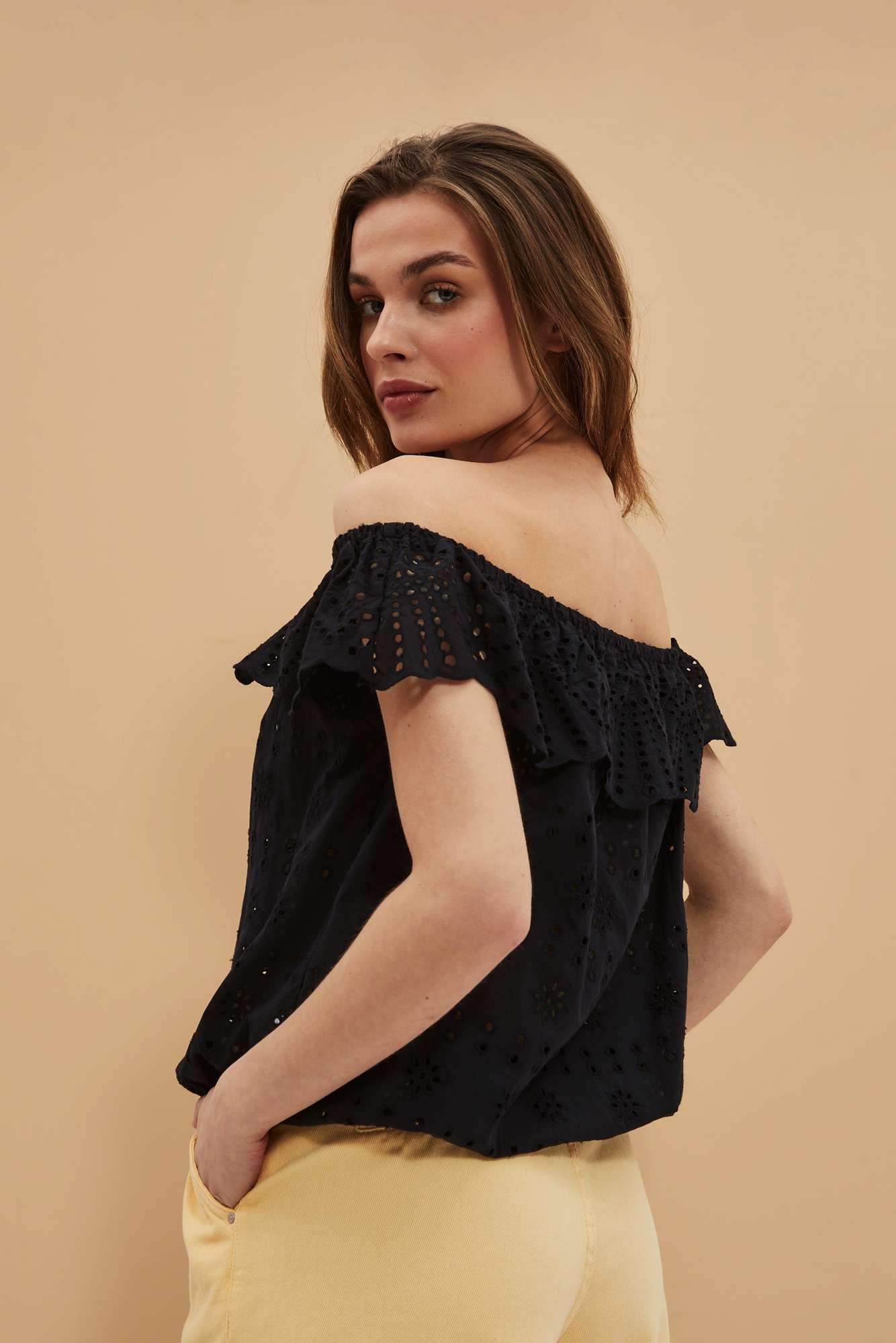 Marisse Women's Shirt L-Ko-4035 Black