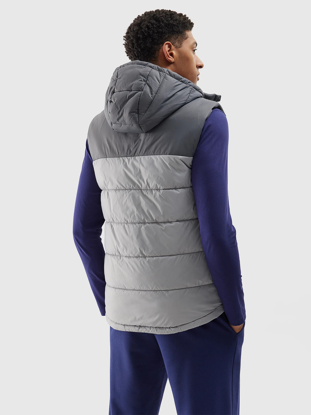 Men&#039;s 4F Synthetic Down Down Vest - Grey