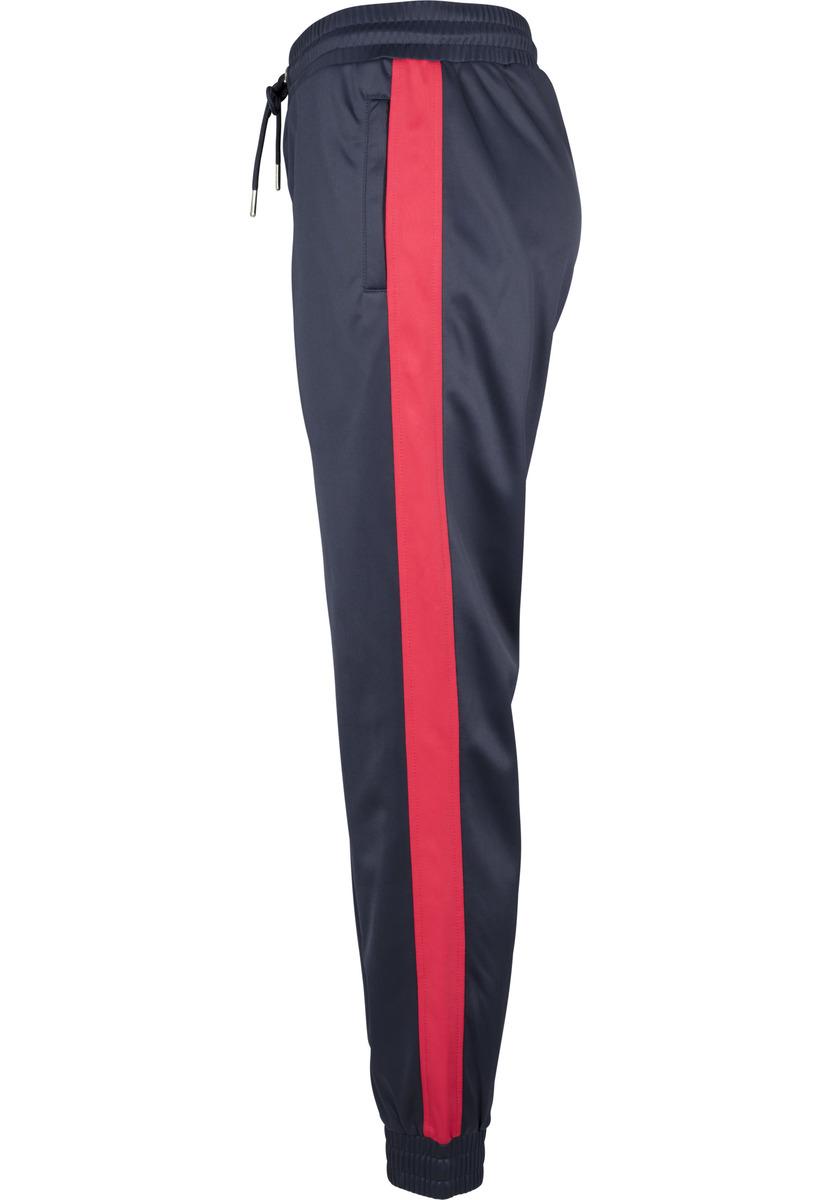 Doamnelor Cuff Track Pantaloni bleumarin / foc roșu