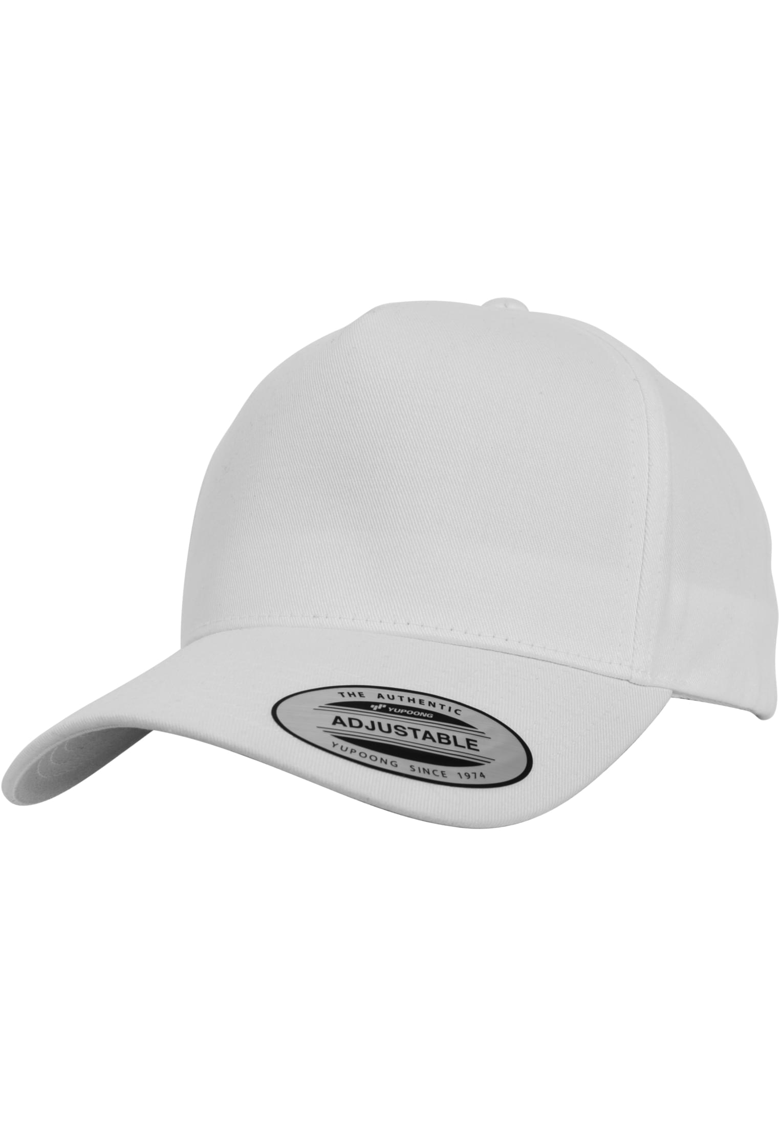 5-panel curved classic snapback white