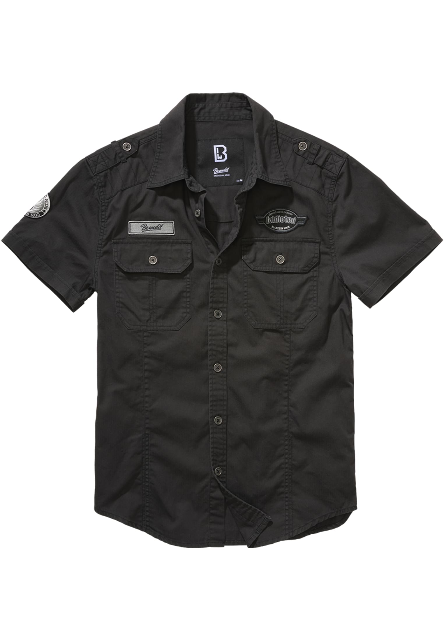 Luis Vintage short-sleeved shirt black