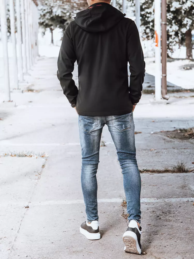 Kurtka męska softshell czarna Dstreet