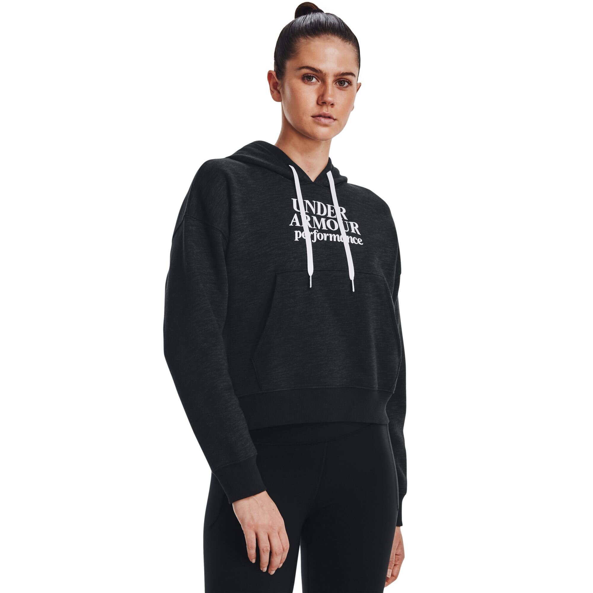 Womens cotton sweatshirt Under Armour Essential Script Hoodie