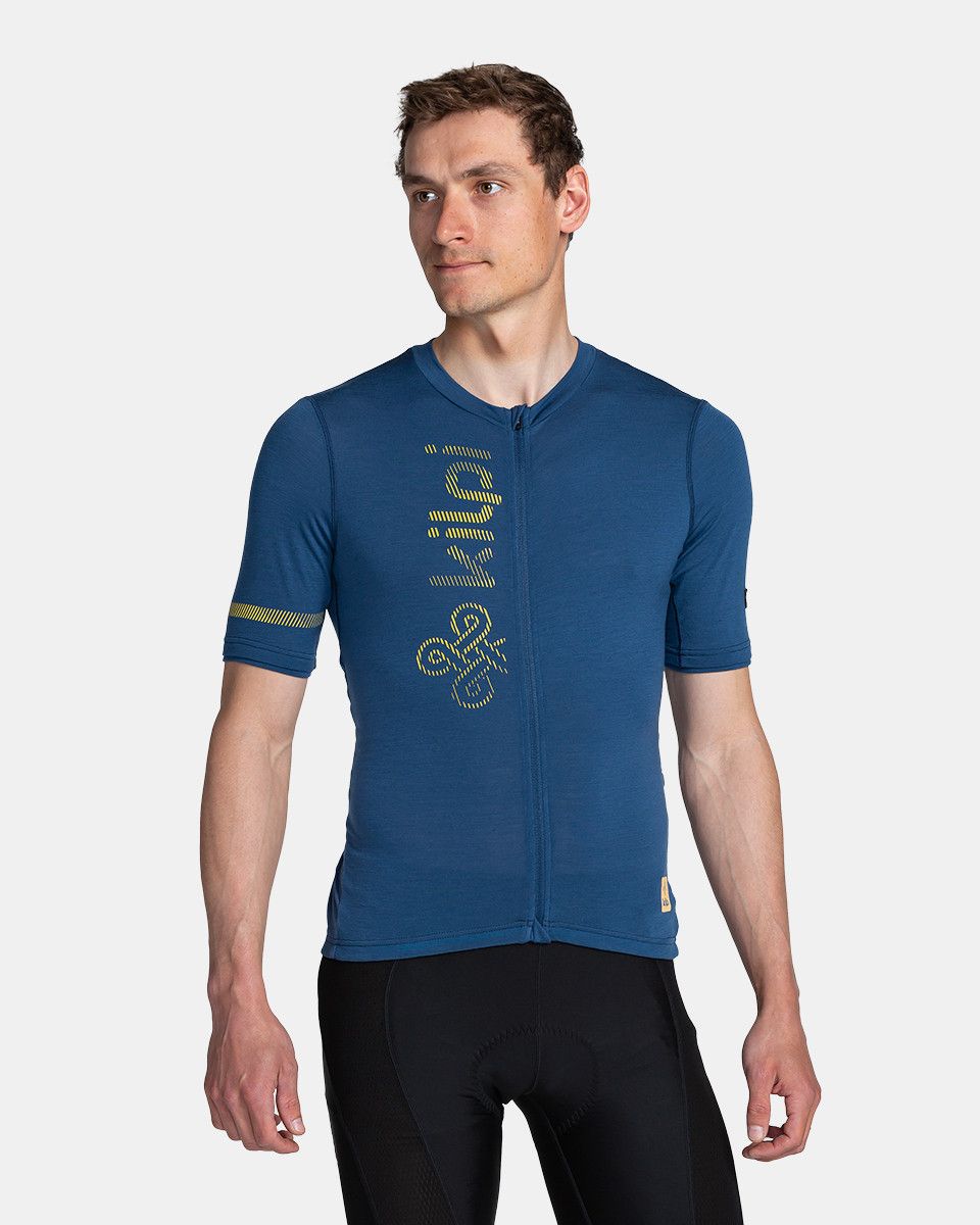 Levně Pánská cyklistický merino dres Kilpi PETRANA-M Tmavě modrá