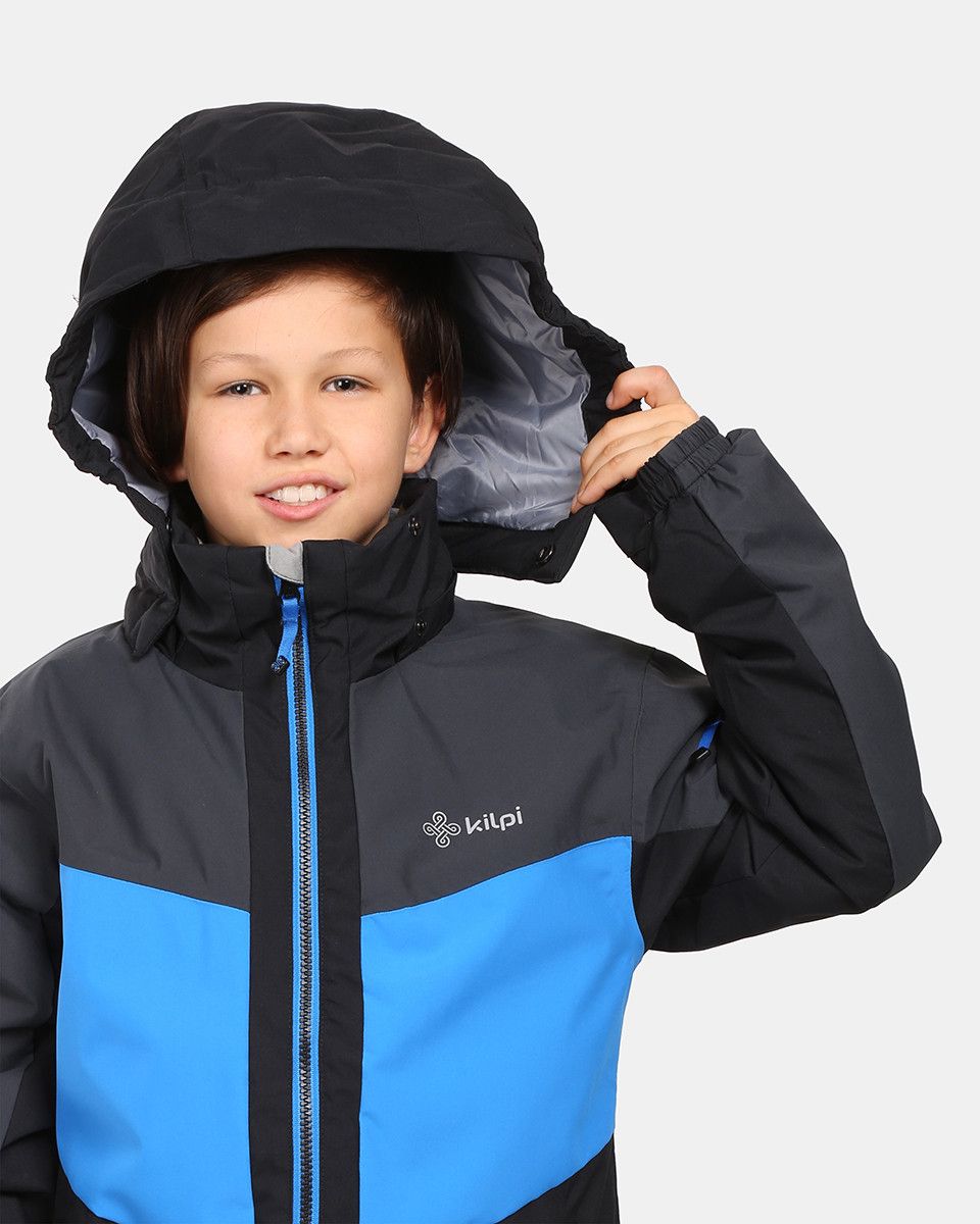 Boys' Ski Jacket Kilpi ATENI-JB Dark Grey