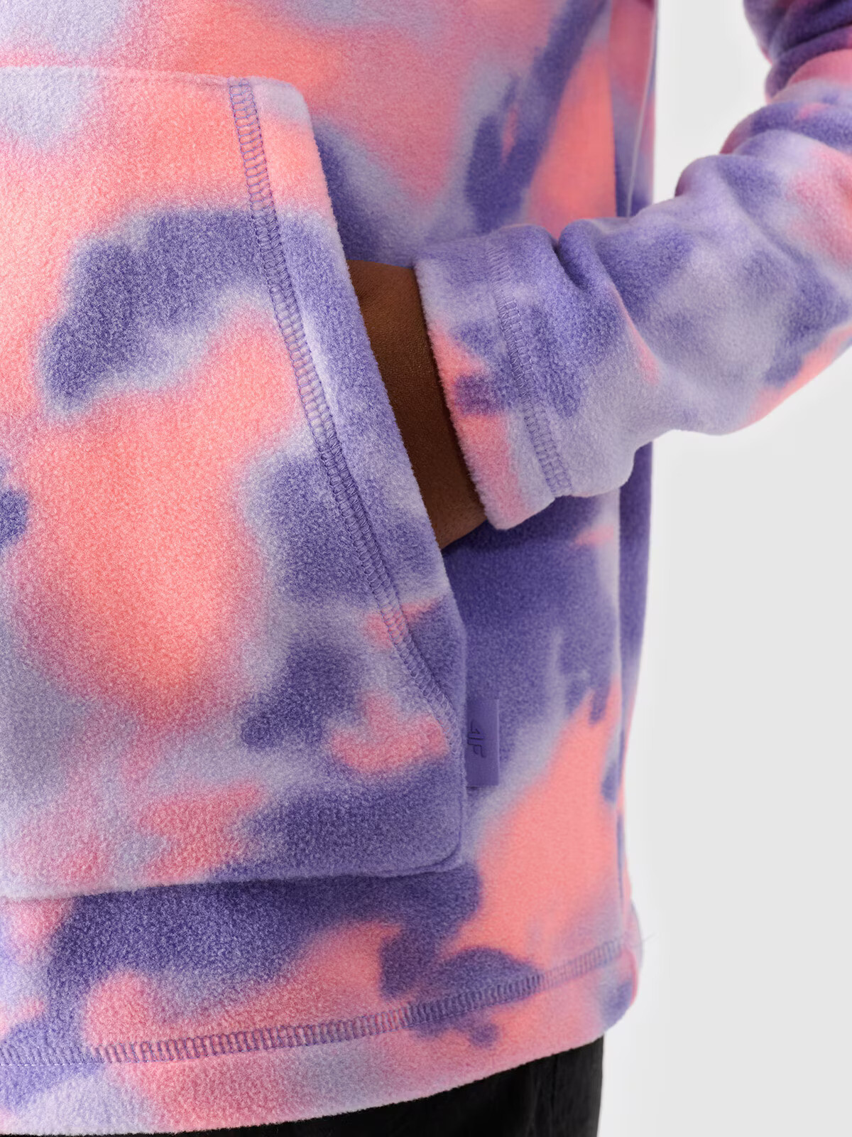 Girls&#039; fleece sweatshirt 4F