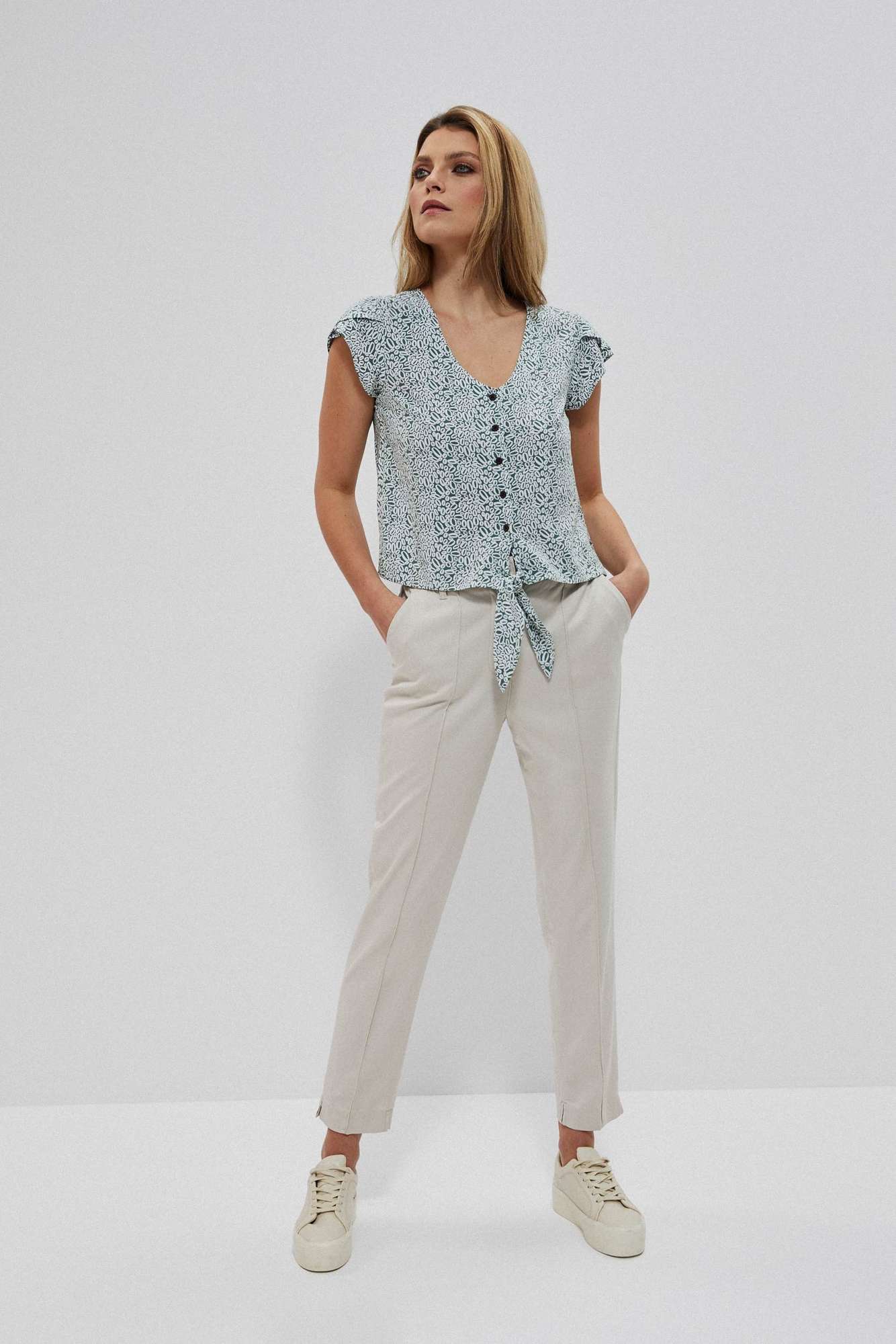 Patterned shirt blouse