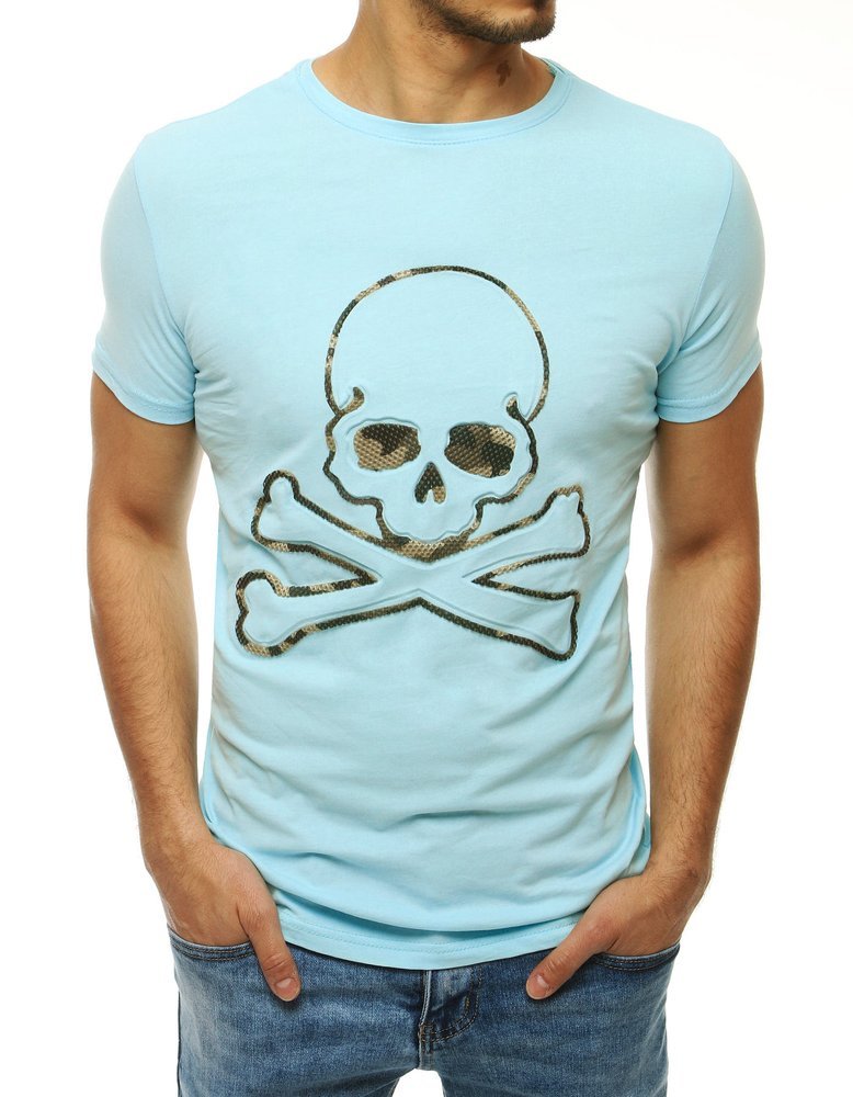 Men's T-shirt with blue RX4209 print