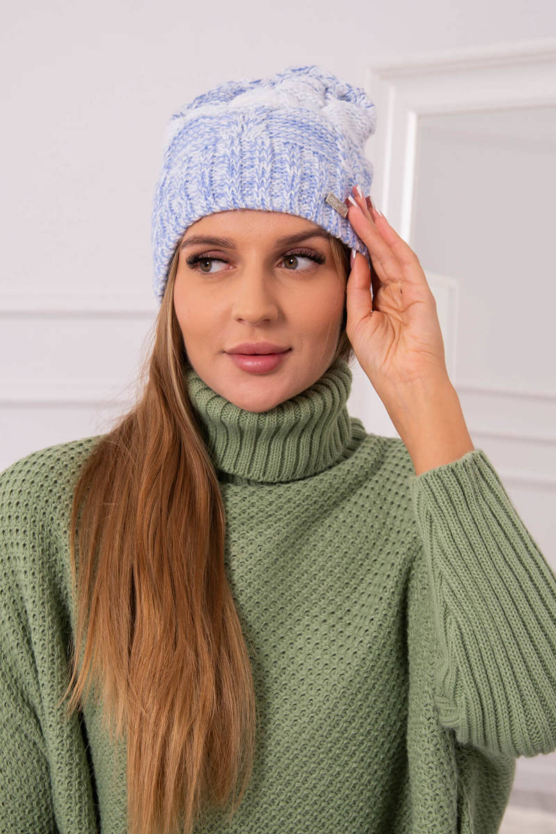 Fleece beanie Dolores K303 blue+white+jeans