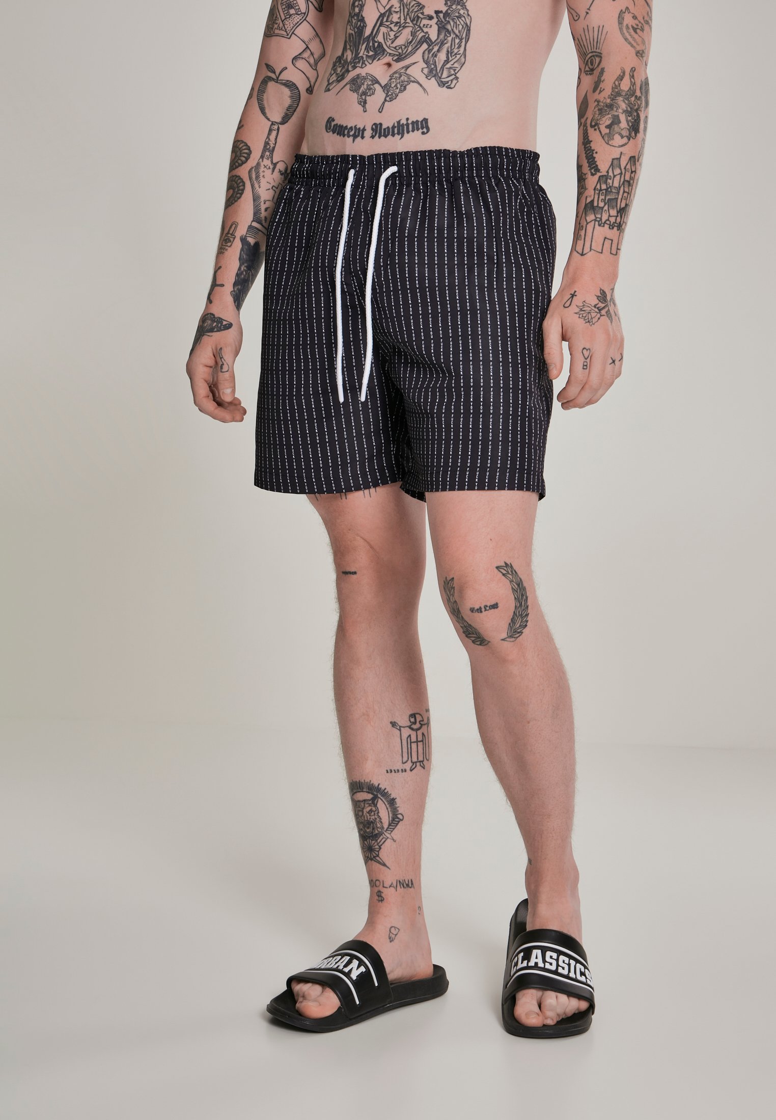 Černé plavky FuckYou Swimshorts