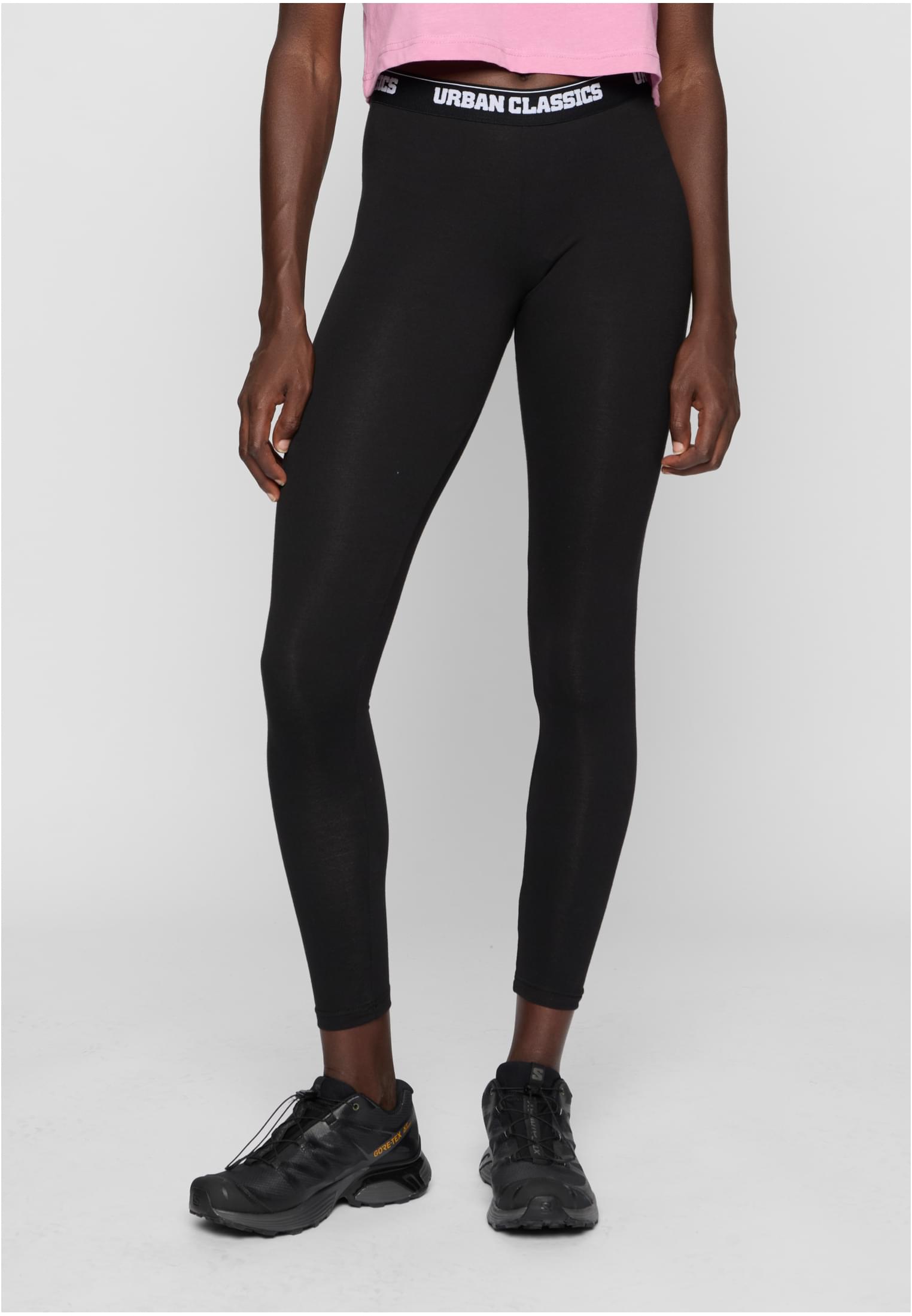 Women's Leggings With Logo Black