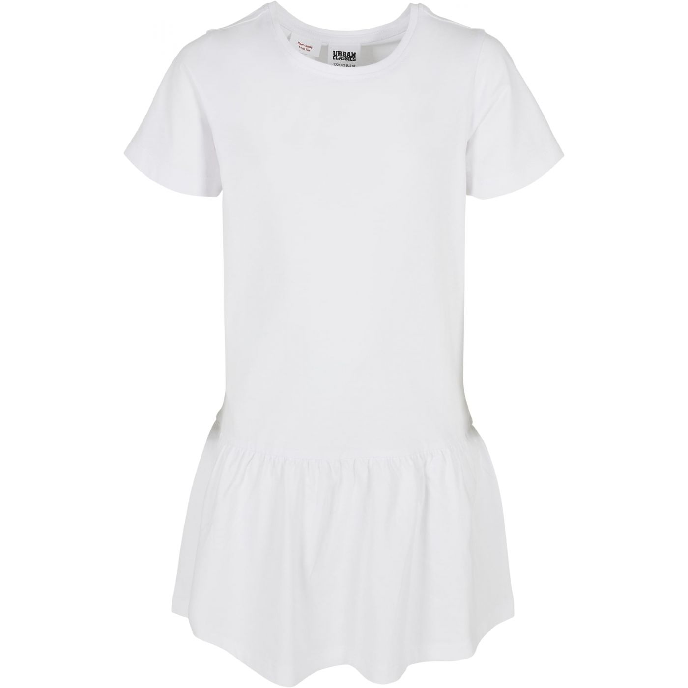 Girls' Dress Valance T-shirt White