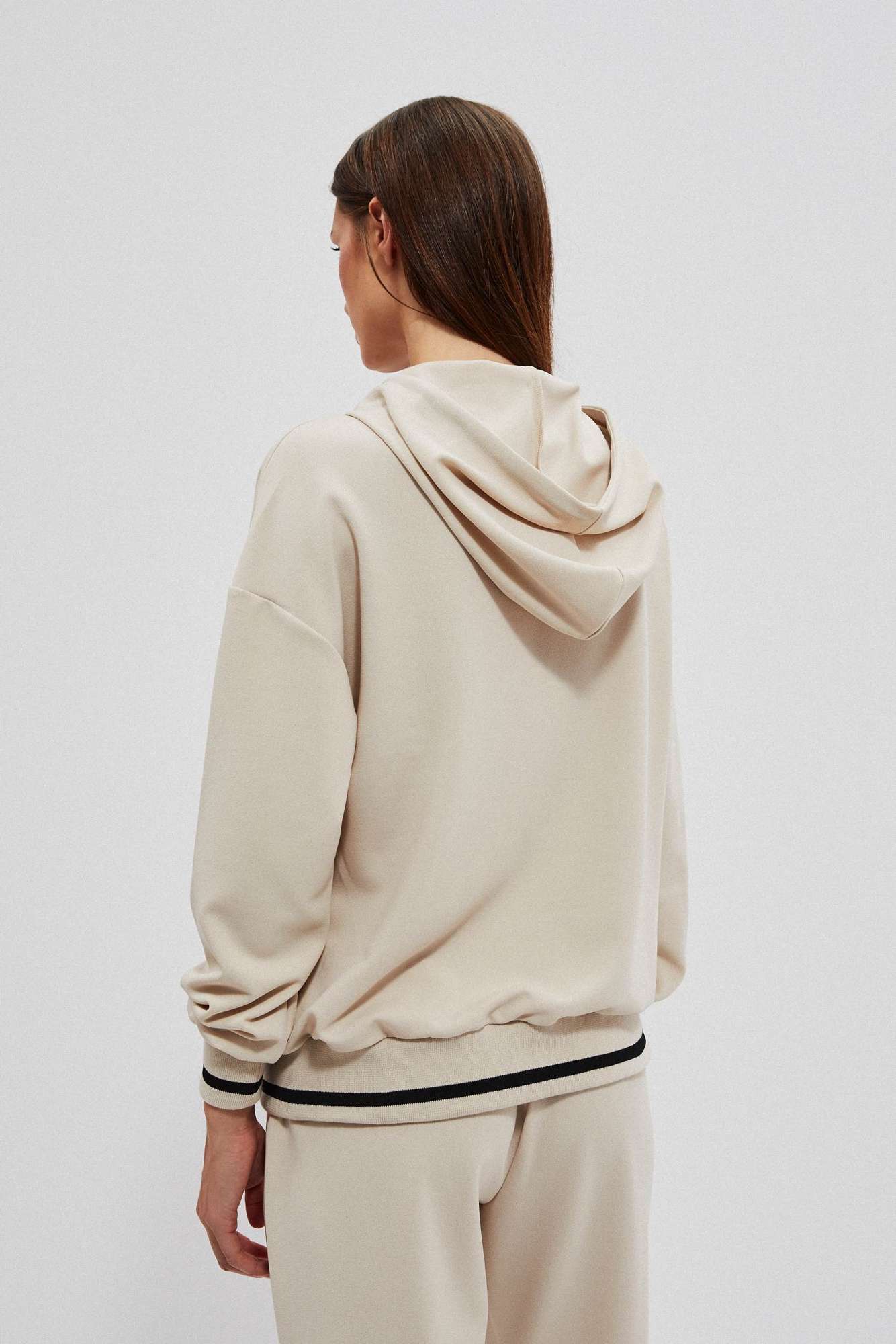 WOMEN'S SWEATSHIRT L-BL-4014 LBEIGE