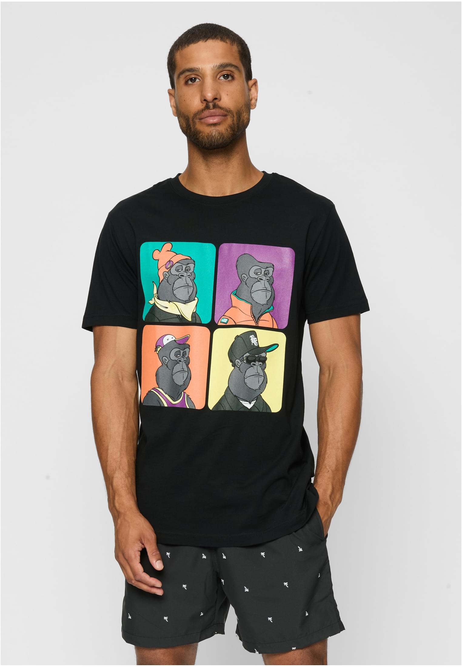 Bored Gorilla Multi Tee Black