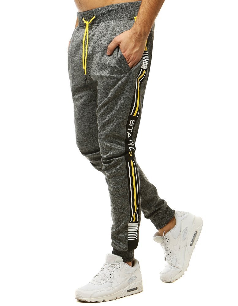 DStreet Spodnie męskie dresowe ciemnoszare