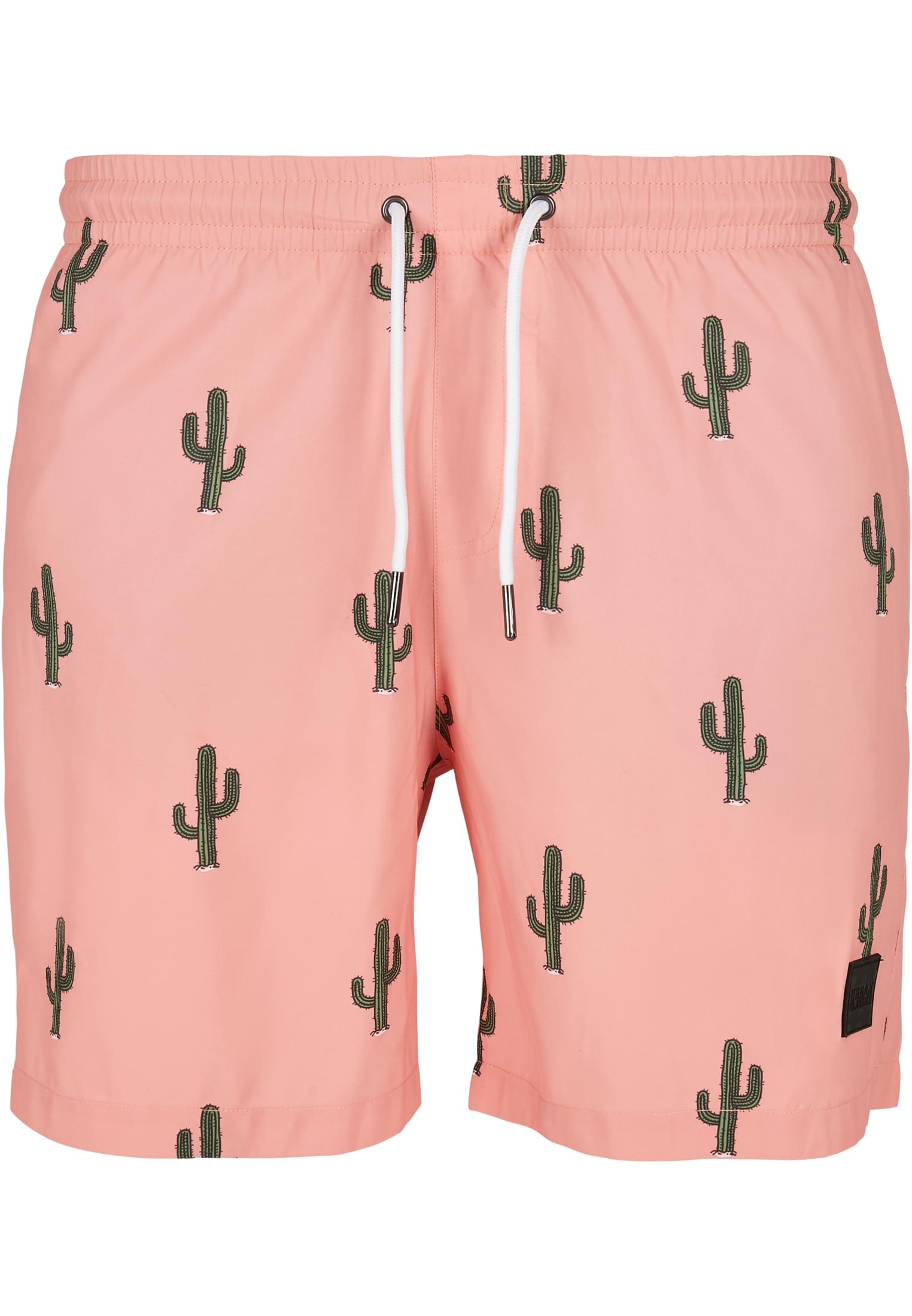 Pattern of swimming shorts cactus aop