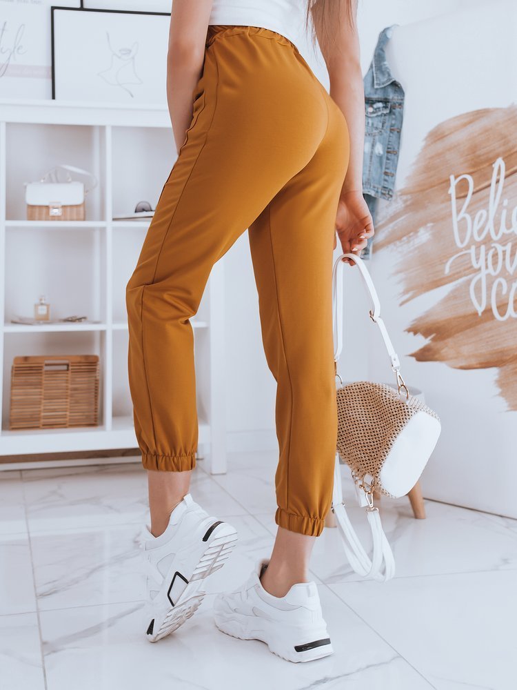 Women's sweatpants STIVEL, camel Dstreet