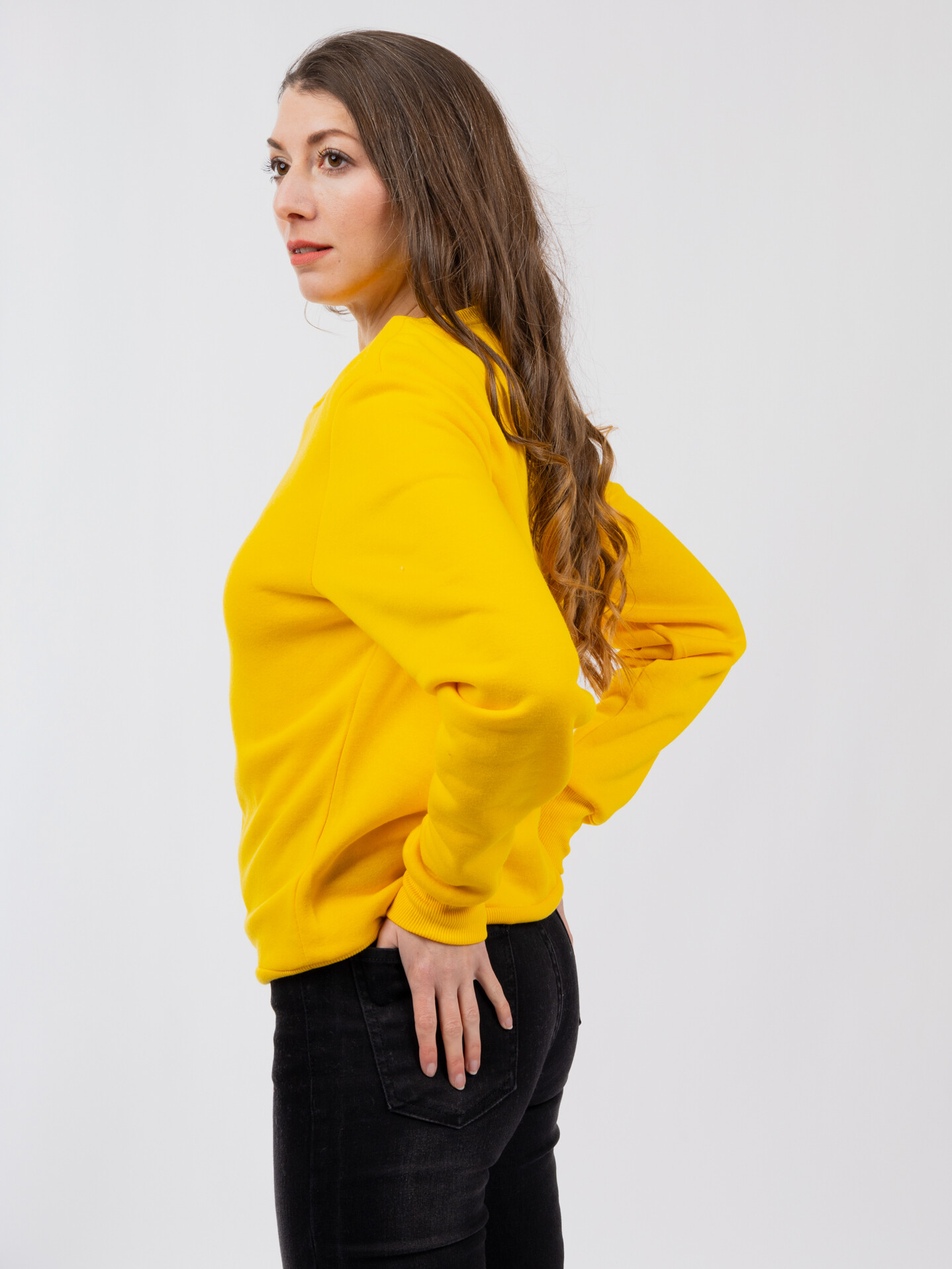 Women&#039;s sweatshirt GLANO - yellow