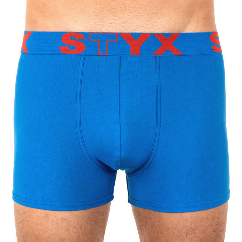 Mężczyźni's Bokserzy Styx Sportowe Gumy Oversize Niebieski (R967)