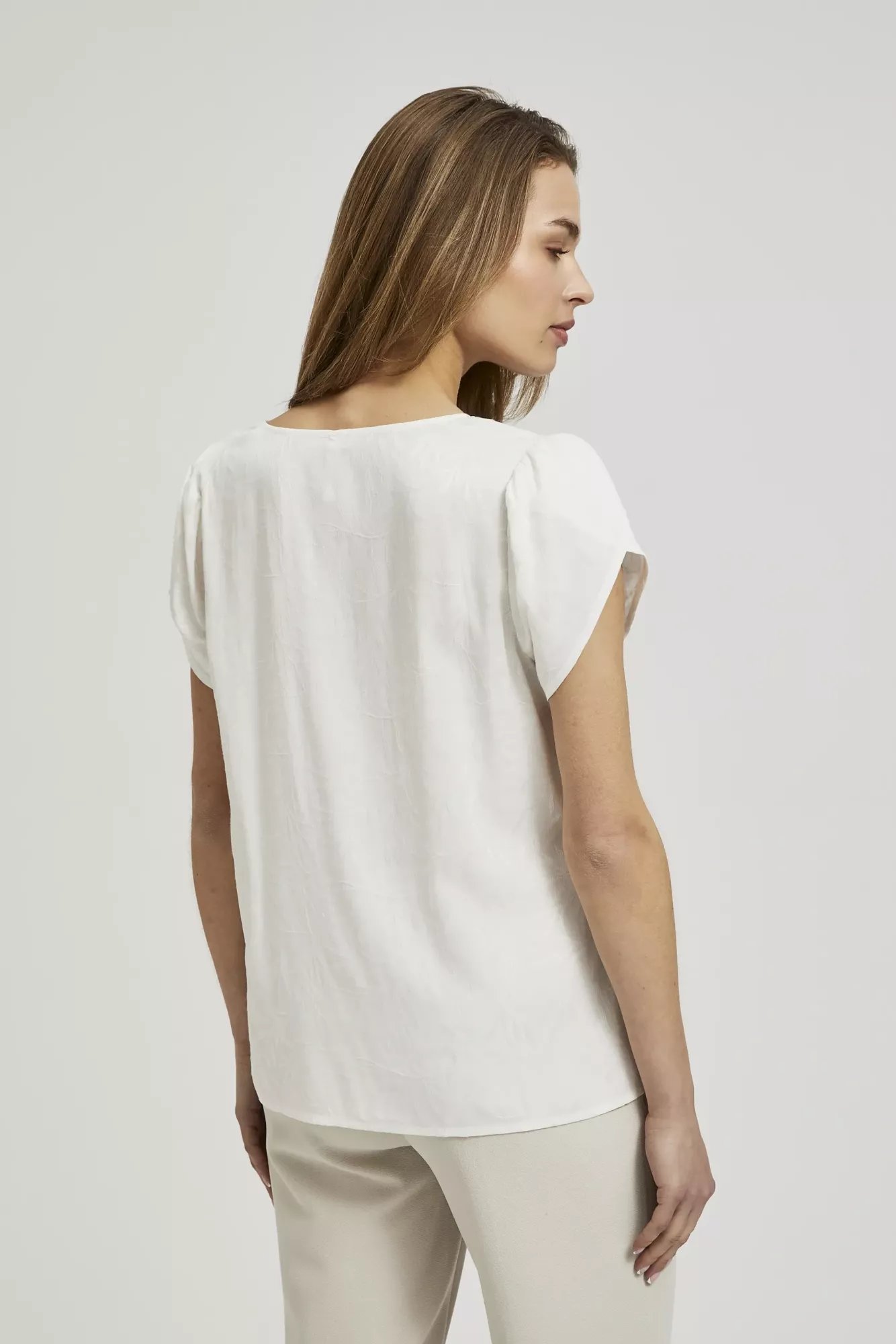 Marisse Women's Shirt L-Ko-4333 Off White