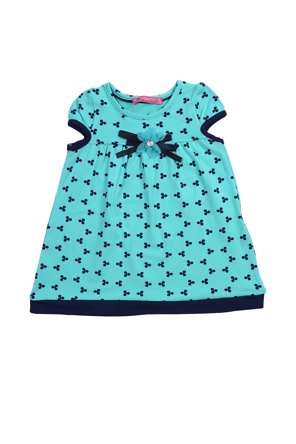 Girl's flowing mint dress