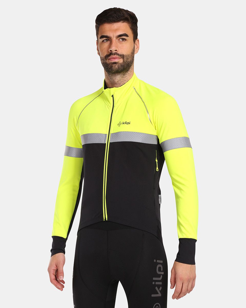 Men's Softshell Cycling Jacket Kilpi NERETO-M Yellow