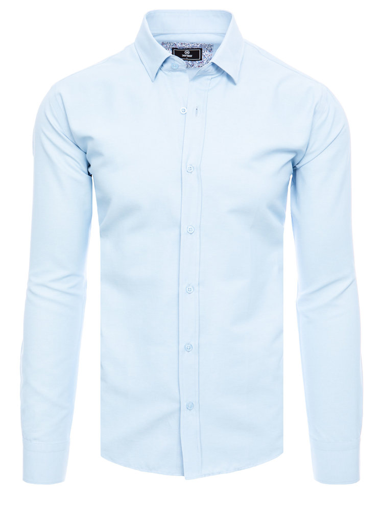 Levně Dstreet elegantní modrá pánská košile