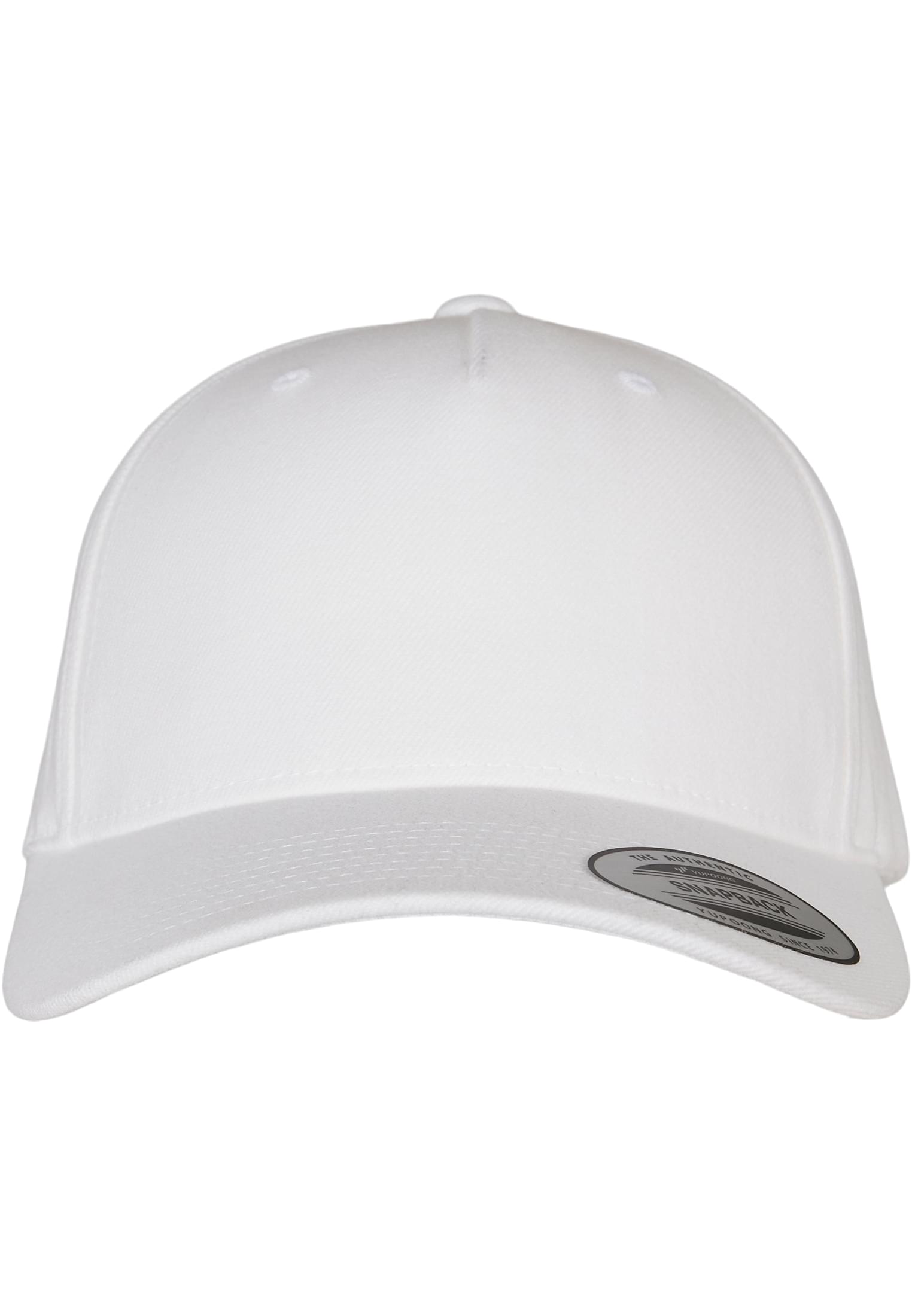 YP CLASSICS 5-PANEL PREMIUM COVERED SNAPBACK CAP white