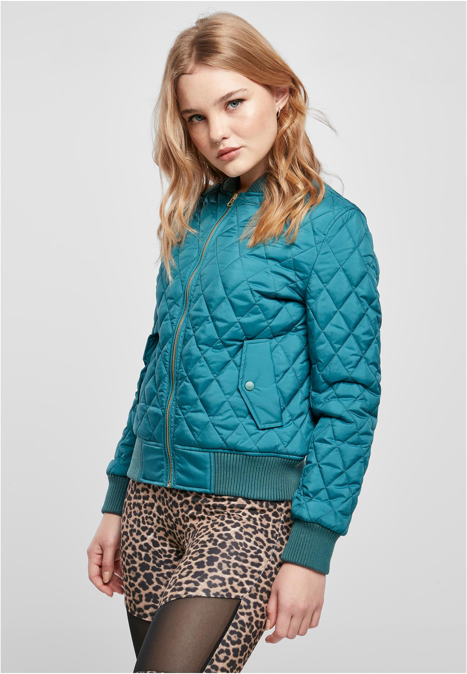 Women's Diamond Duvet Nylon Jacket Jasper