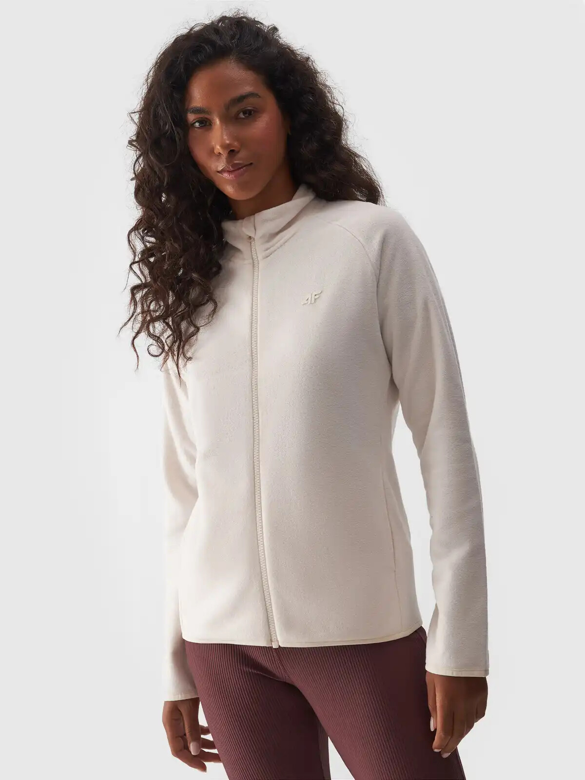 Women's Sweatshirt With Stand-up Collar 4F