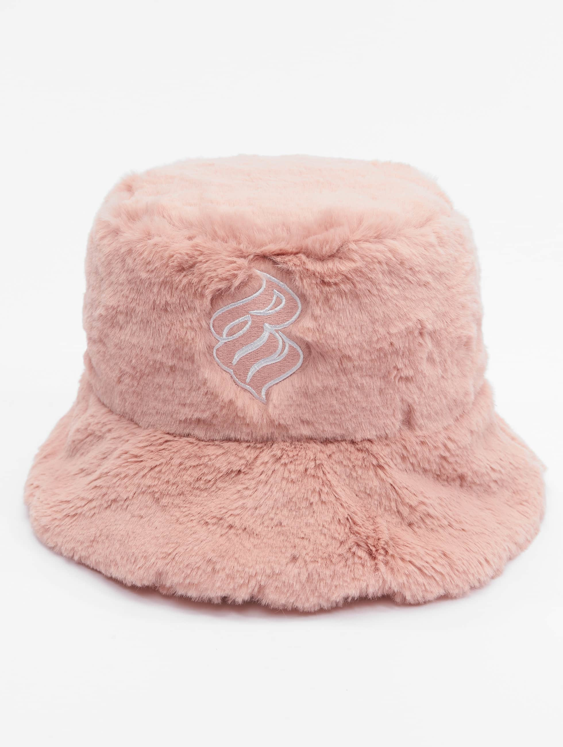 Rocawear Carino Fur Bucket Hat pink