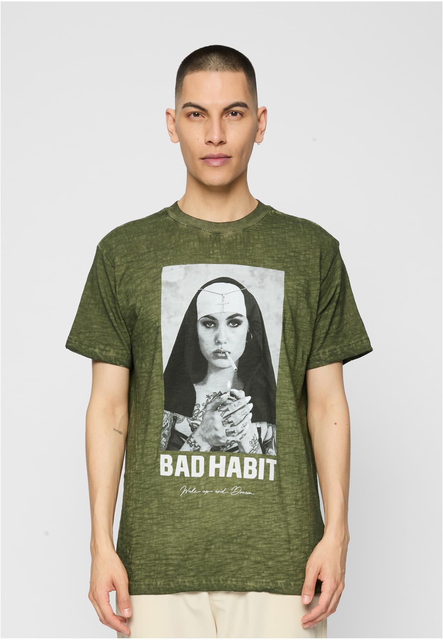 Bad Habit Tee Olivové