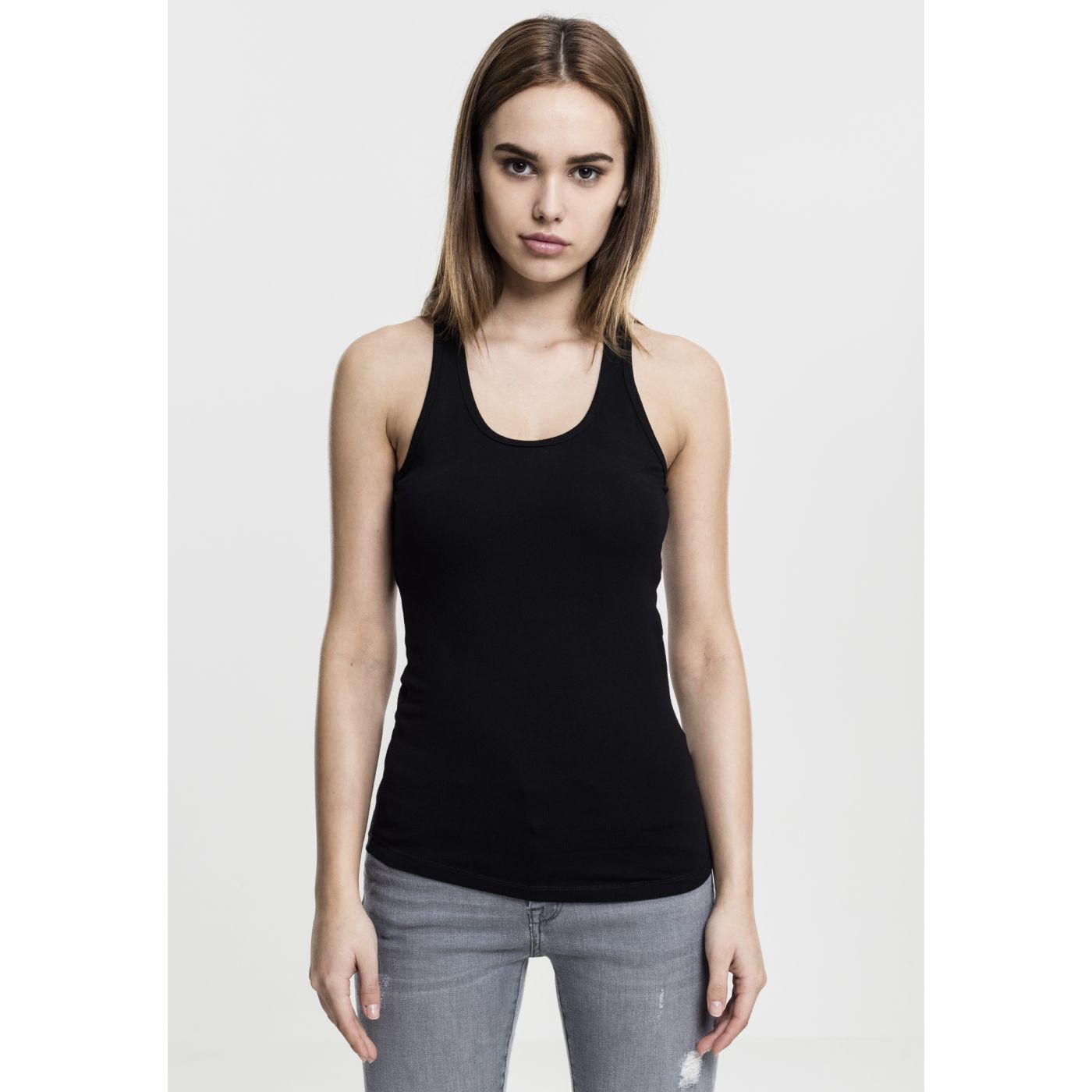 Women's Jersey Black Tank Top