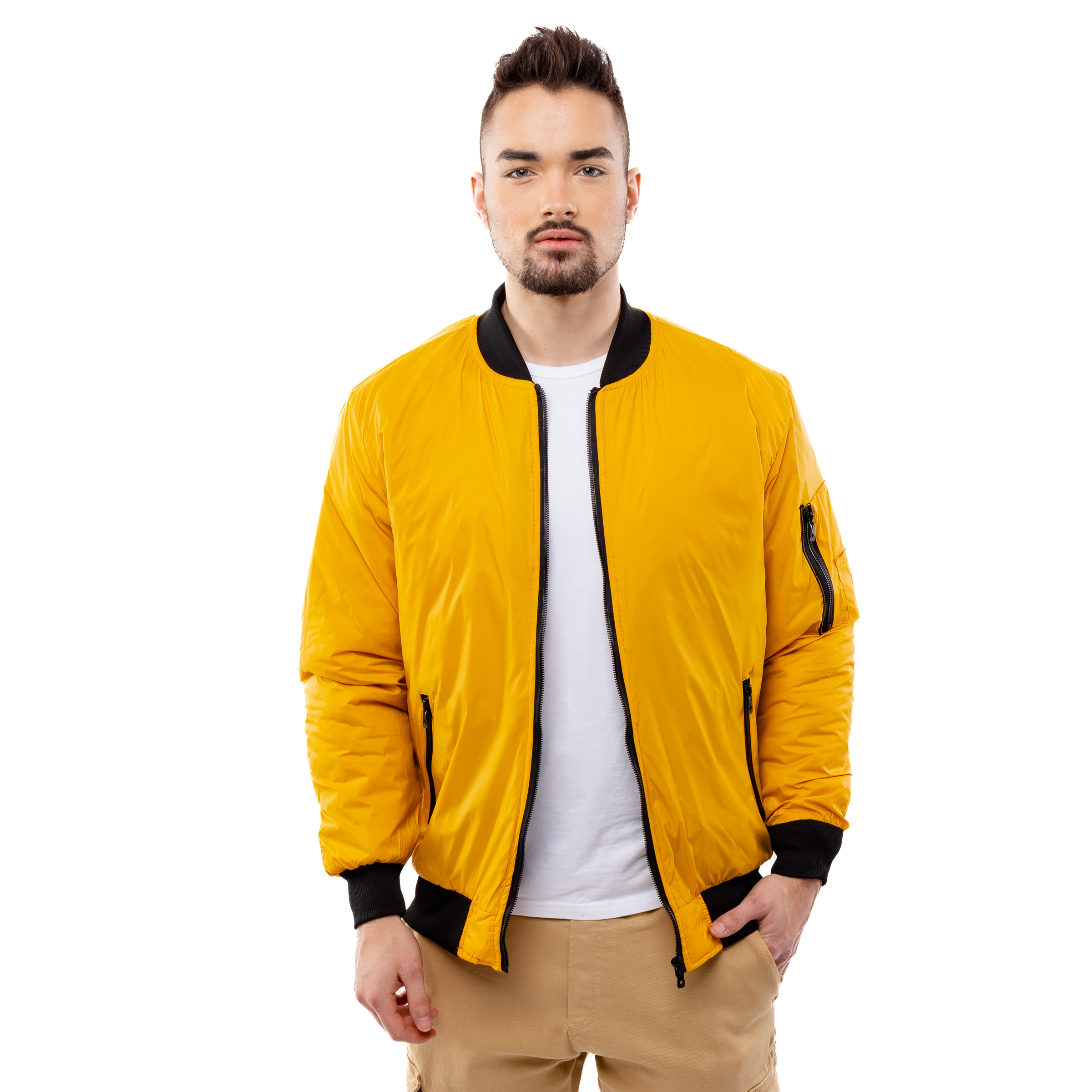 Men Transition Jacket GLANO - yellow