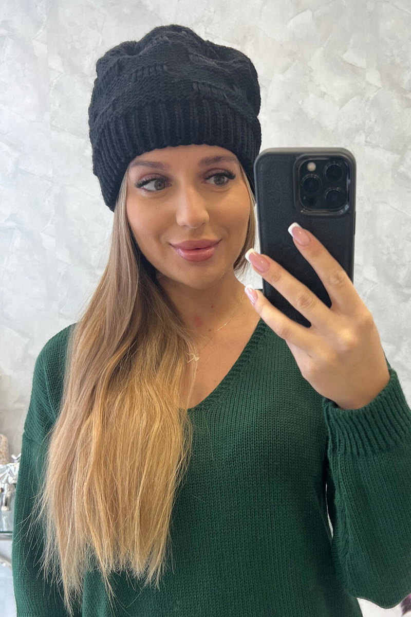 Ladies beanie Nastia K373 black