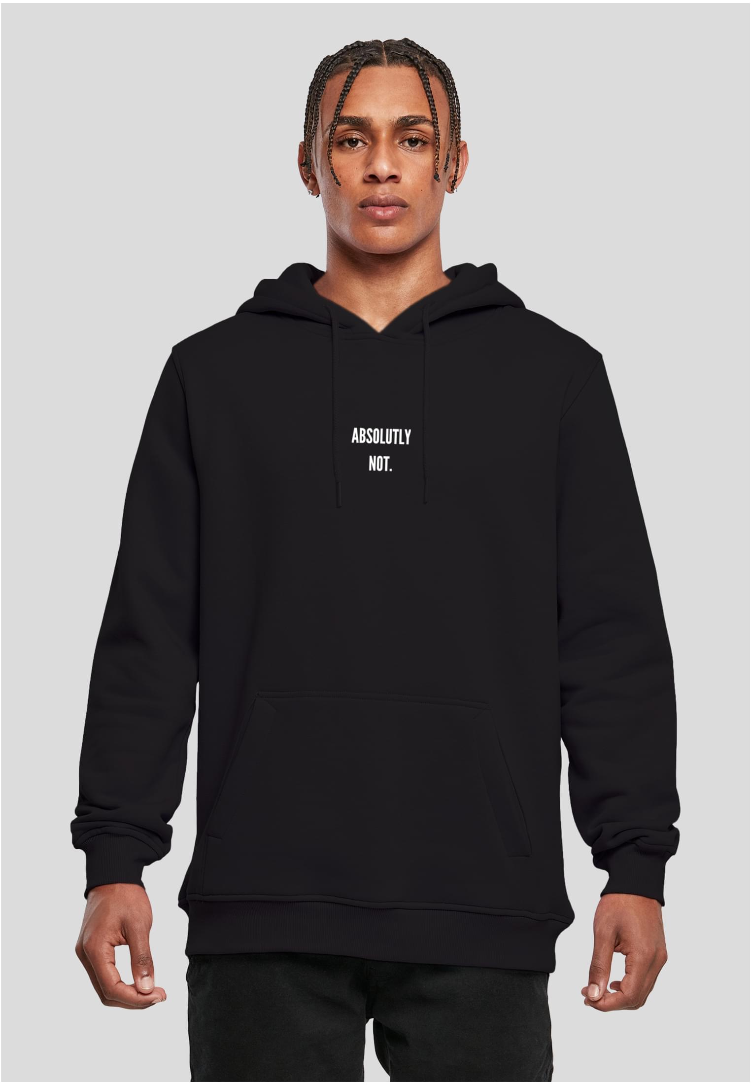 Men's Sweatshirt Absolutly Not Hoody Black