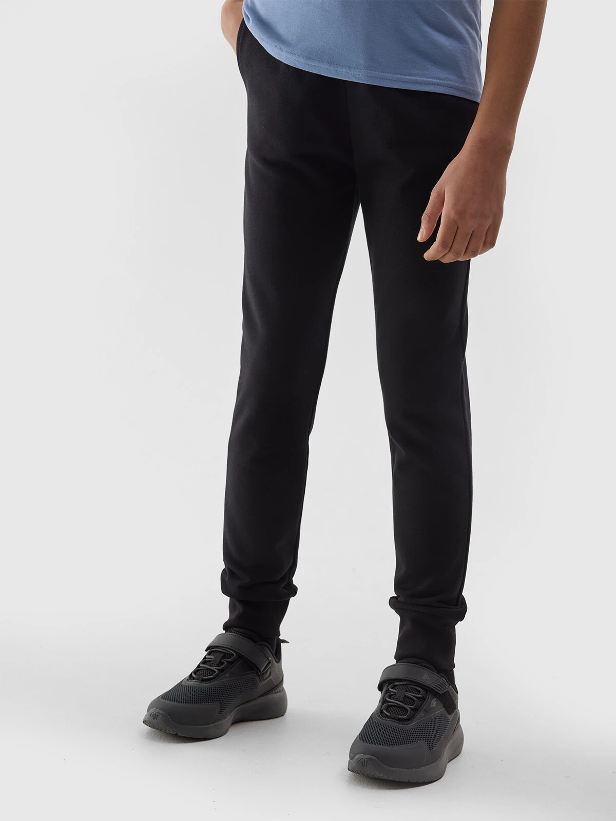 Girls&#039; 4F jogger sweatpants - black
