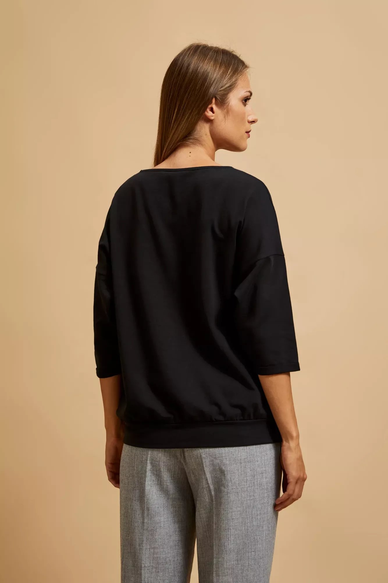 3/4 sleeve sweatshirt