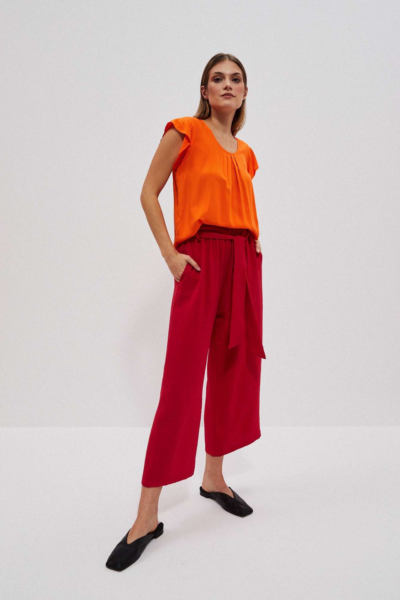 WOMEN'S SHIRT L-KO-4029 ORANGE