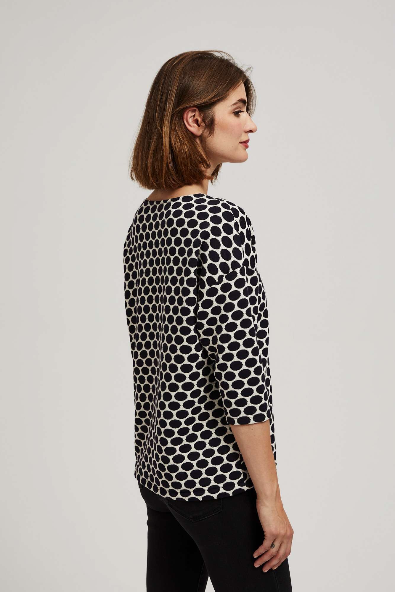 Blouse with a geometric pattern