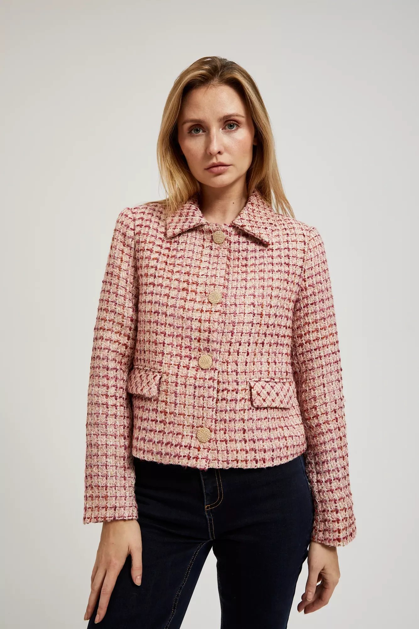 Marisse Women's Jacket L-Mr-4312 Pink