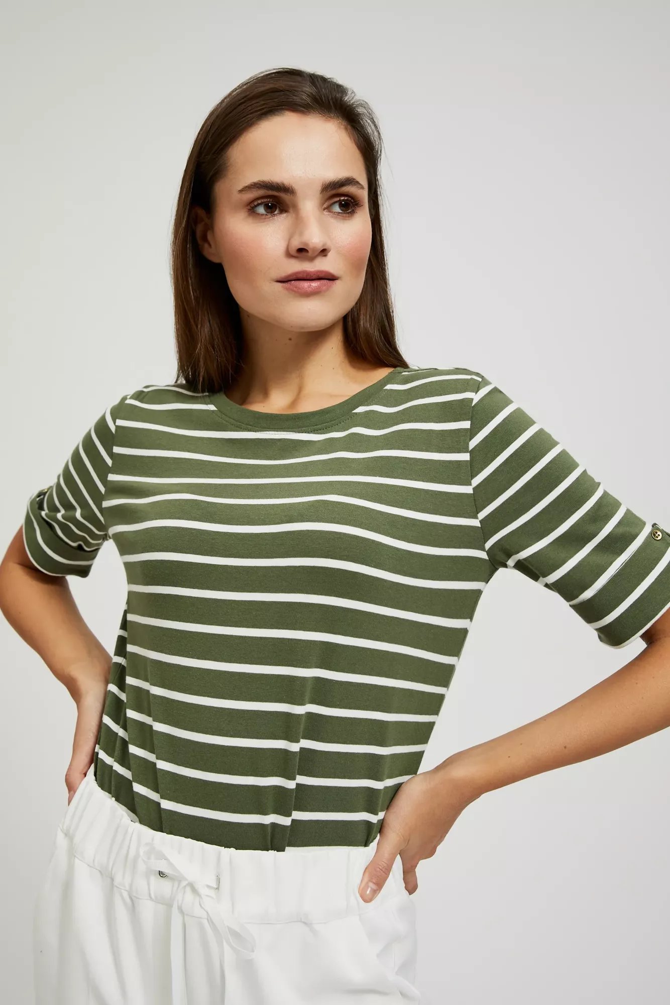 Green T-shirt With Stripes