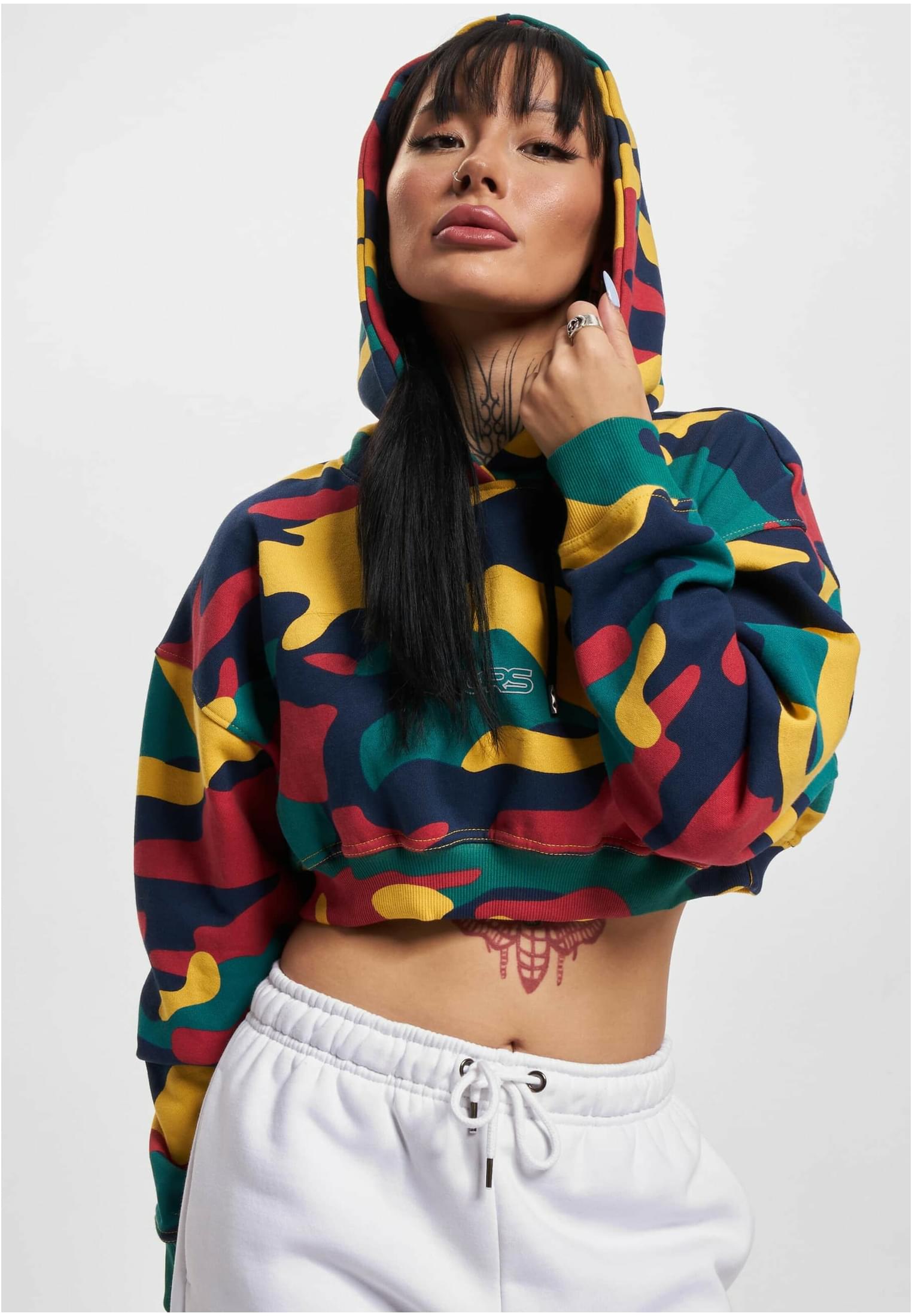 Dámská Crop Mikina HideMe Hoody Barevná