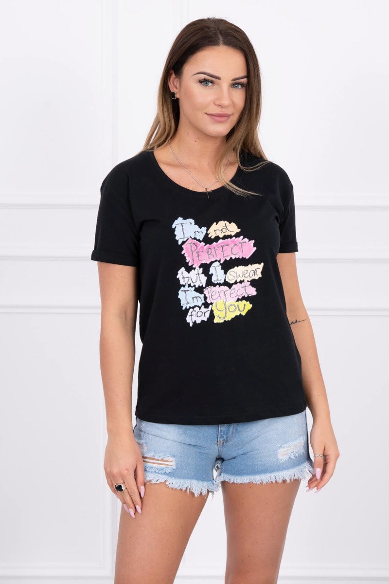 Blouse with print Perfect Black