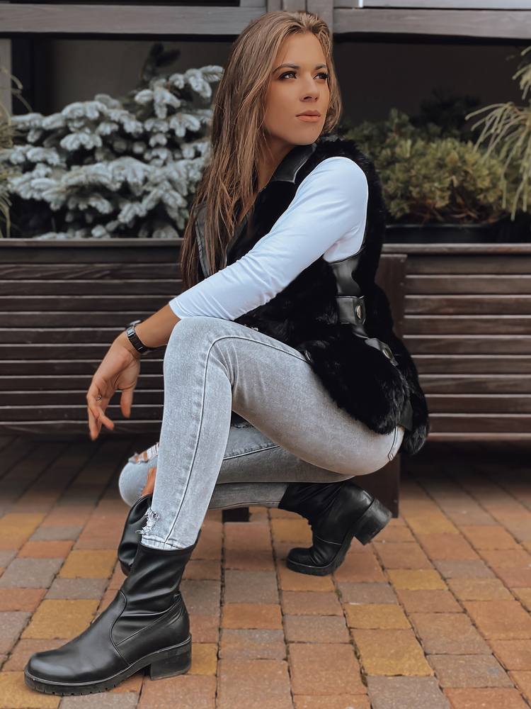 GINNO vesta pentru femei negru Dstreet