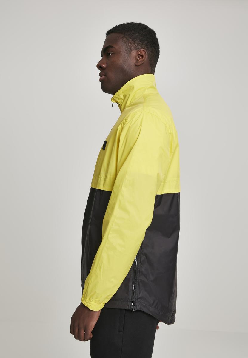 Stand Up Guler Trageți Peste Jacheta brightyellow / BLK
