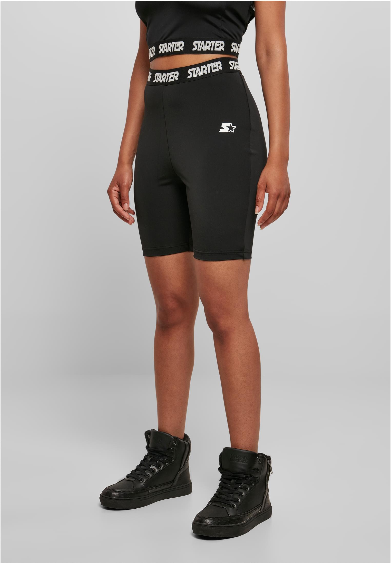 Women's Shorts Starter Logo Tape Cycle, Black