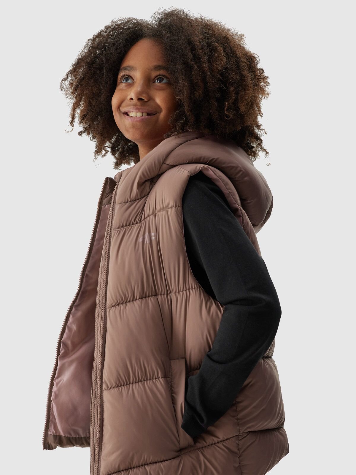Girls' quilted vest